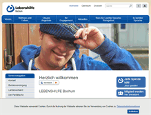 Tablet Screenshot of lebenshilfe-bochum.de
